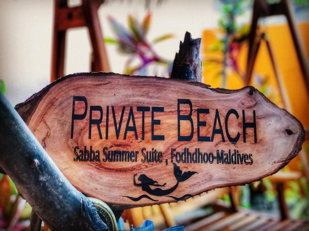 Sabba Summer Suite , Fodhdhoo - Maldives מראה חיצוני תמונה